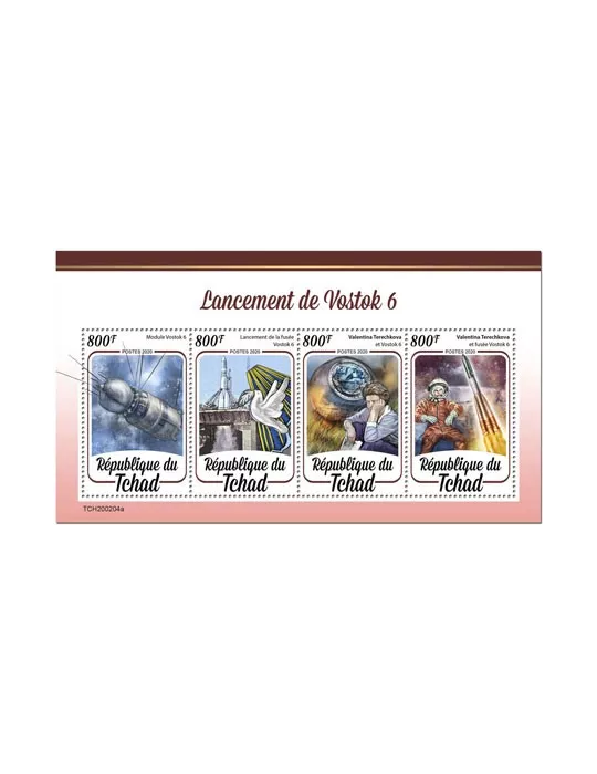 n° 2412/2415  - Timbre TCHAD Poste