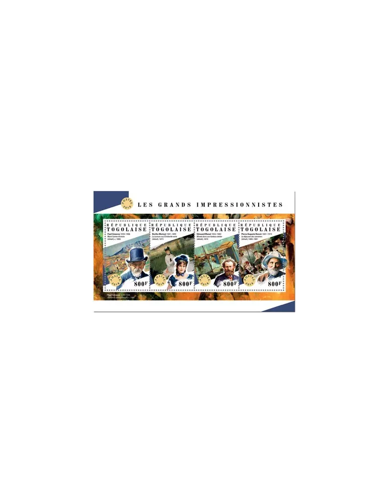 n° 6340/6343 - Timbre TOGO Poste