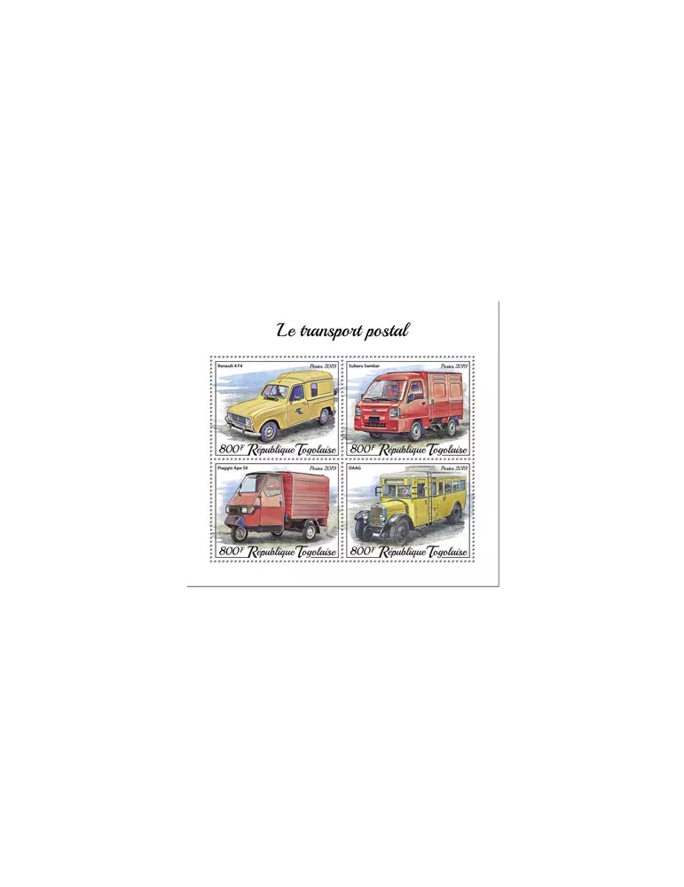 n° 7619/7622 - Timbre TOGO Poste