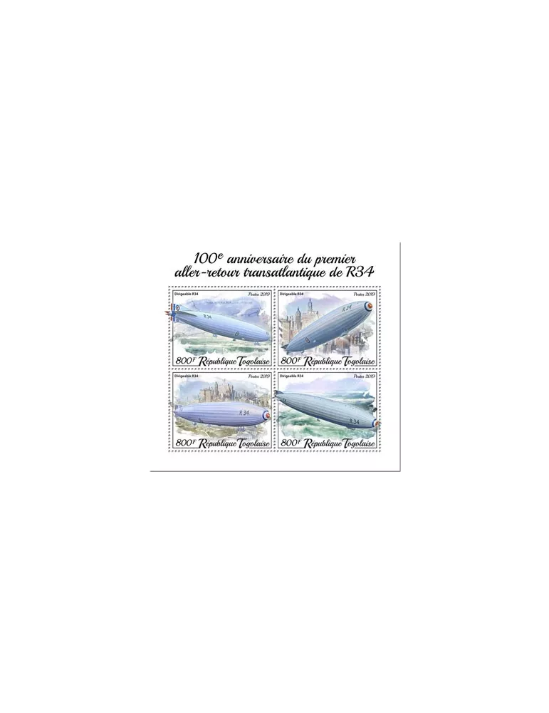 n° 7647/7650 - Timbre TOGO Poste