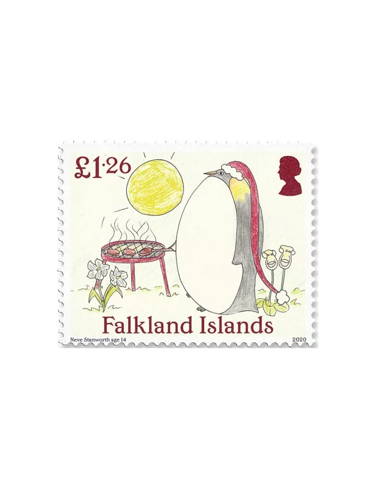 n° 1352/1355 - Timbre FALKLAND Poste