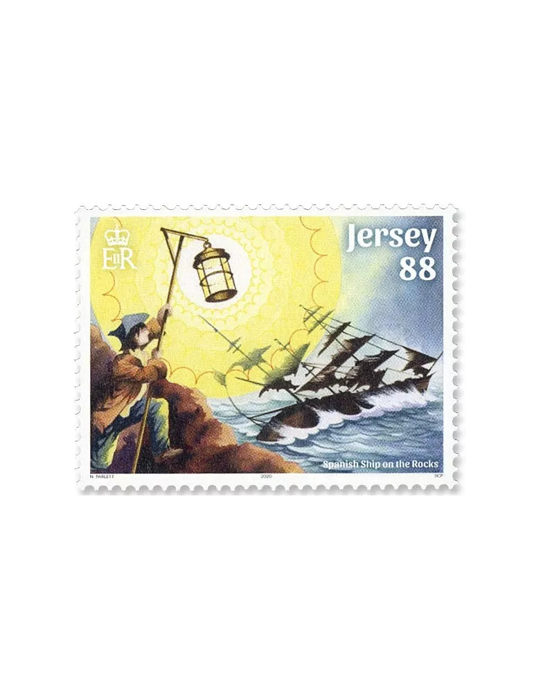 n° 2520/2525 - Timbre JERSEY Poste