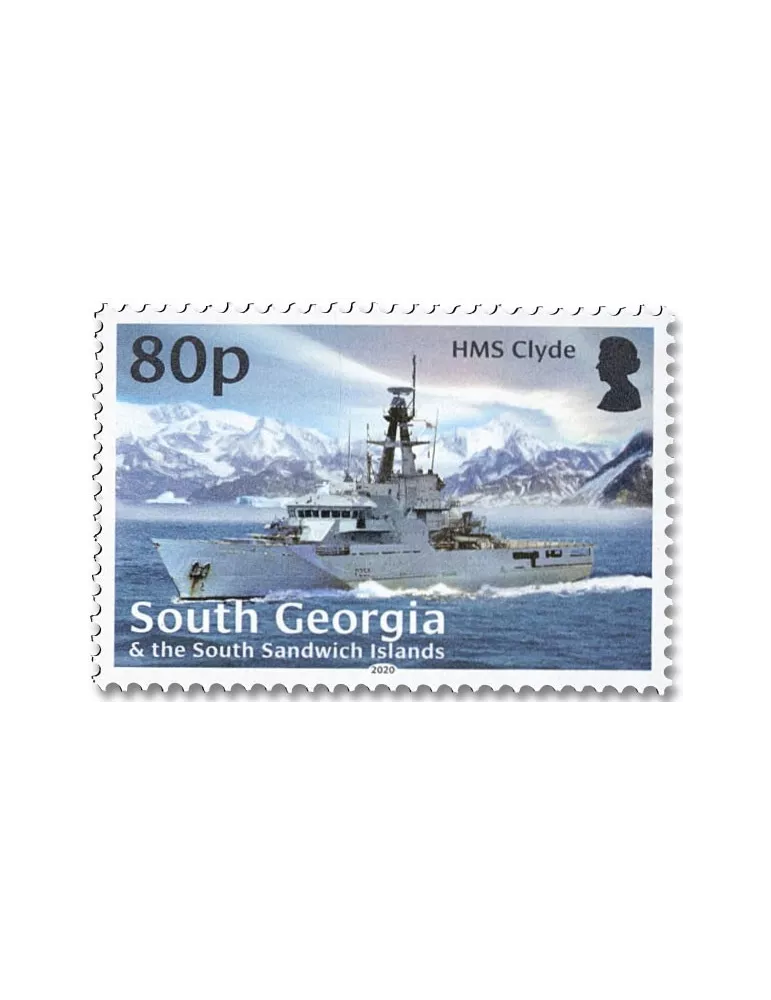 n° 748/751 - Timbre GEORGIE DU SUD Poste