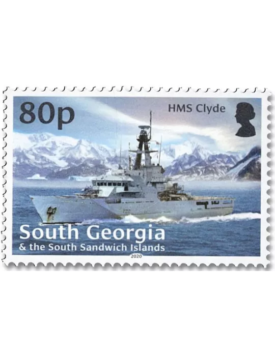 n° 748/751 - Timbre GEORGIE DU SUD Poste