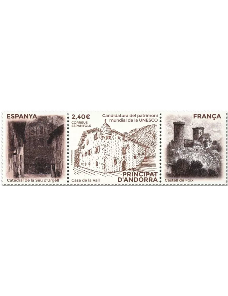 n° 493 - Timbre ANDORRE ESPAGNOL Poste