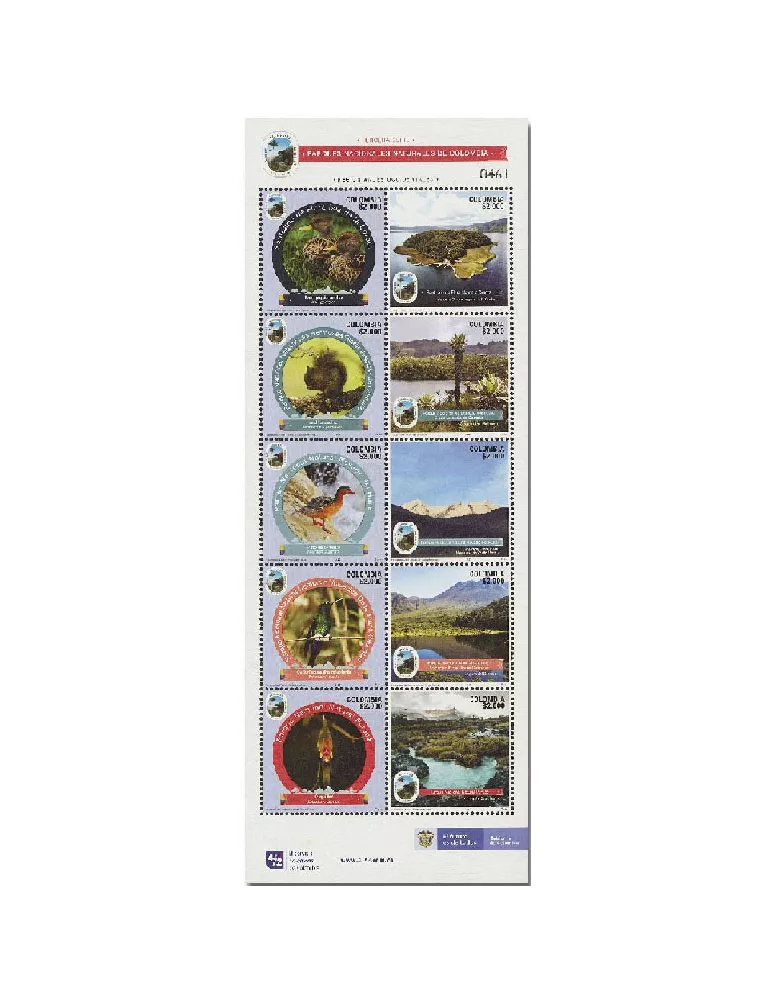 n° 2103/2112 - Timbre COLOMBIE Poste