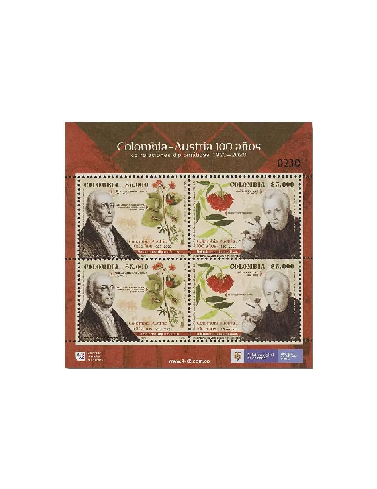 n° 2140/2141 (2 séries) - Timbre COLOMBIE Poste