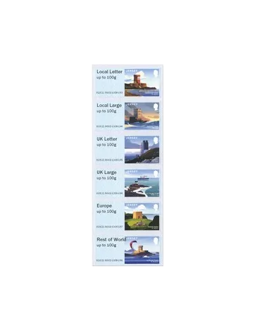 n° 59/64 - Timbre JERSEY Timbres de distributeurs