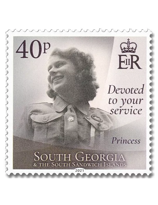 n° 752/757 - Timbre GEORGIE DU SUD Poste