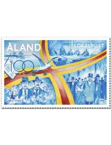 n° 508 - Timbre ALAND  Poste
