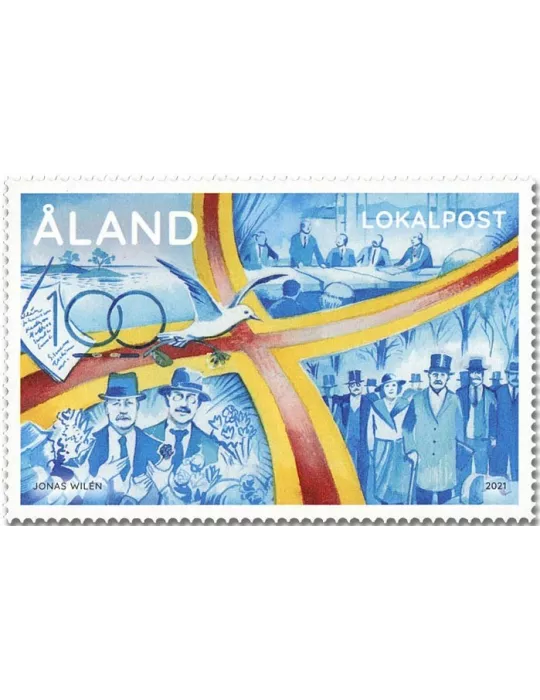 n° 508 - Timbre ALAND  Poste
