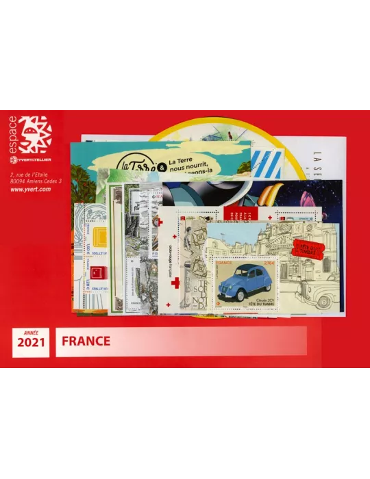 n° 5459/5544  - Timbre France Année complète (2021)