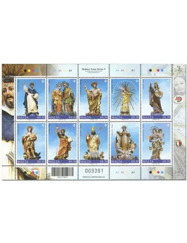 n° 2067/2076 - Timbre MALTE Poste