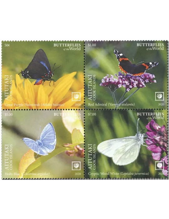 n° 786/789 - Timbre AITUTAKI Poste