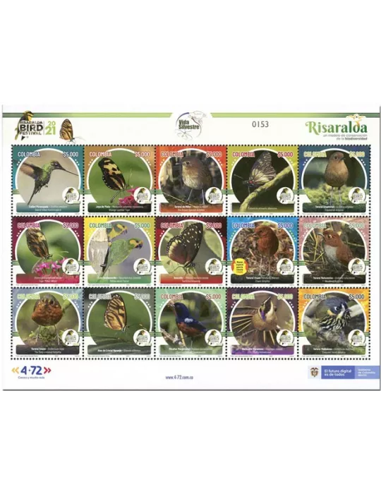 n° 2246/2260 - Timbre COLOMBIE Poste