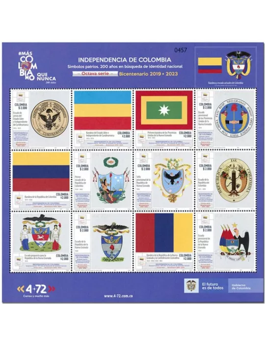 n° 2264/2275 - Timbre COLOMBIE Poste