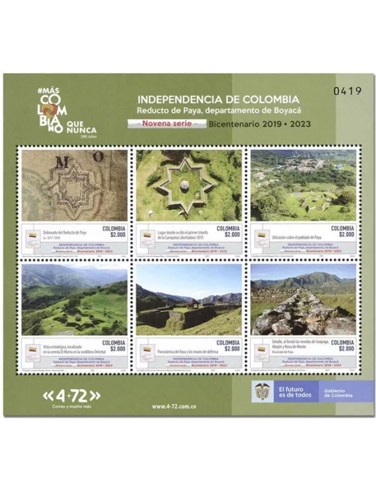 n° 2276/2281 - Timbre COLOMBIE Poste