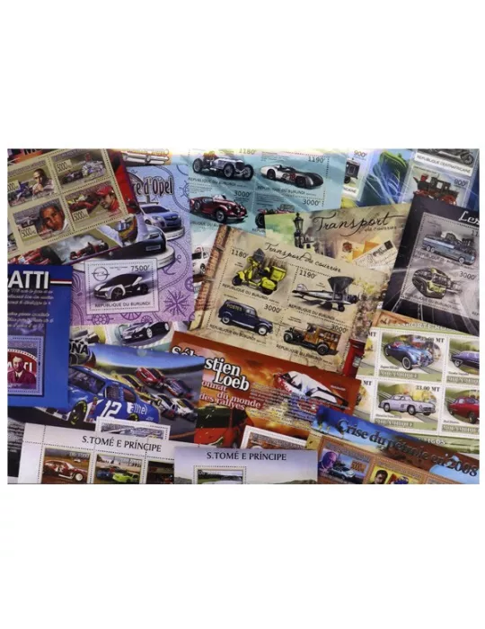 AUTOMOBILES : pochette de 30 timbres (Neufs)