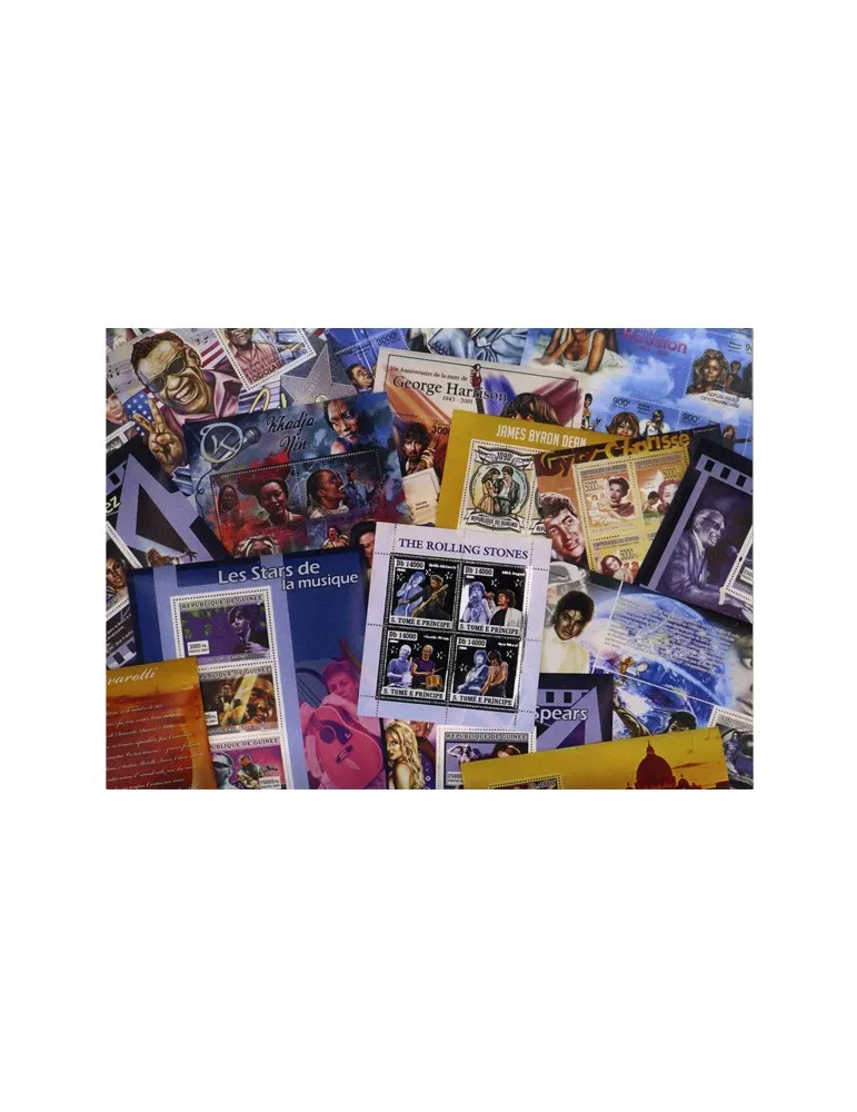 MUSICIENS : pochette de 25 timbres (Neufs)