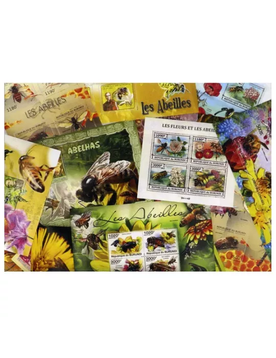 ABEILLES : pochette de 20 timbres (Neufs)