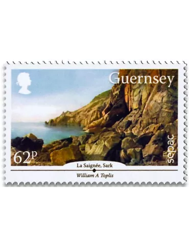 n° 1543 et n°1544/1548 - Timbre GUERNESEY Poste