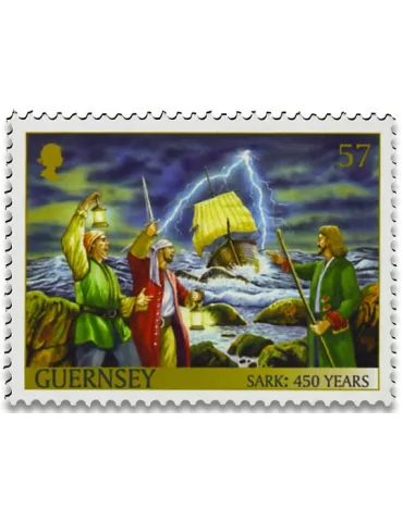 n° 1549/1553 - Timbre GUERNESEY Poste 2