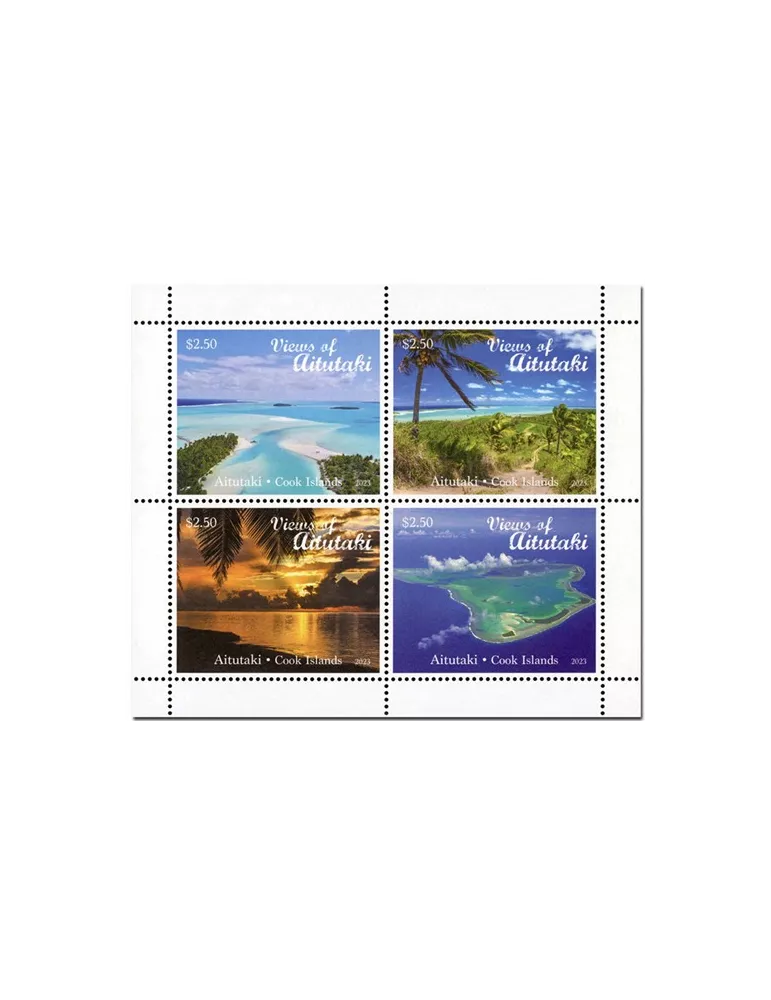 n° 832/835 - Timbre AITUTAKI Poste
