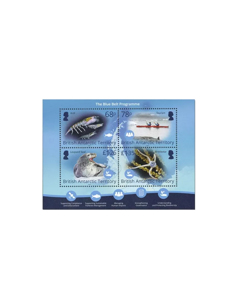 n° 28 - Timbre ANTARCTIQUE BRITANNIQUE Blocs et feuillets