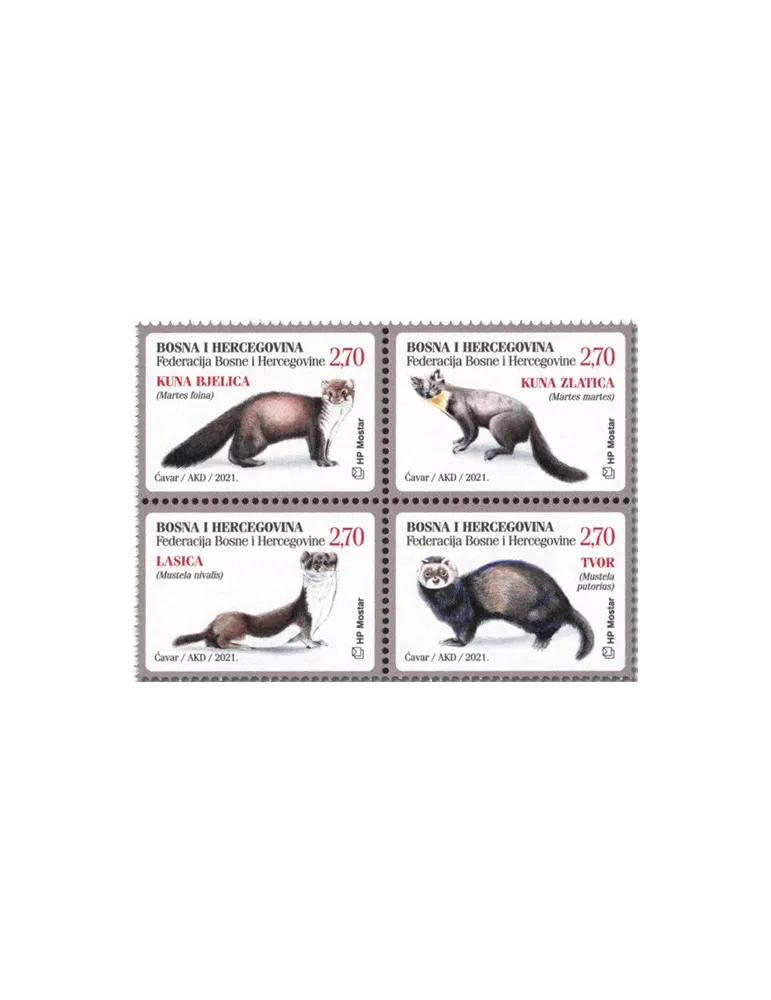 n° 541/544 - Timbre HERCEG-BOSNA Poste