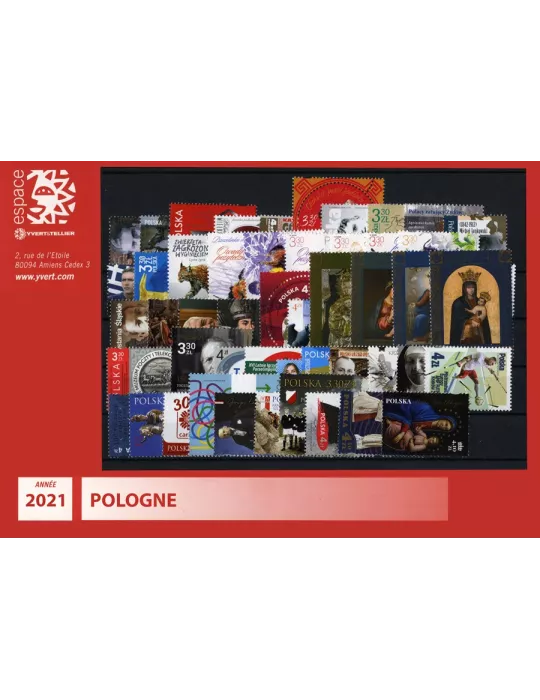 n° 4832/4894 - Timbre POLOGNE Année Complète (2021)