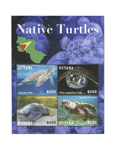 n° 7268/7271 - Timbre GUYANA Poste