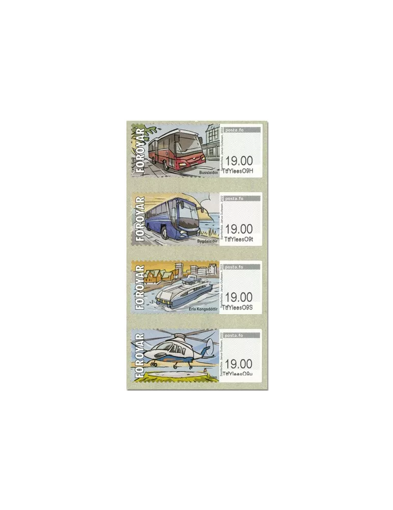 n° 69/72 - Timbre ILE FEROE Timbres de distributeurs