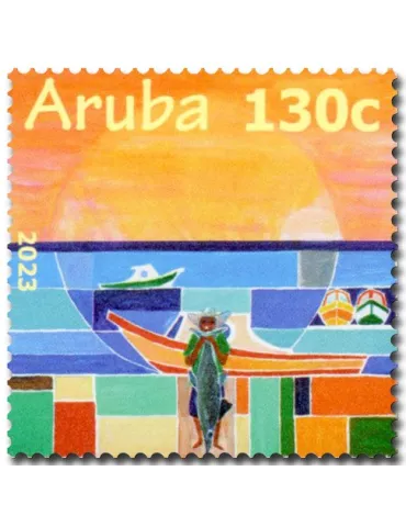 n° 1135/1138 - Timbre ARUBA Poste 2