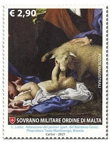 n° 1619/1620 - Timbre ORDRE de MALTE Poste 2