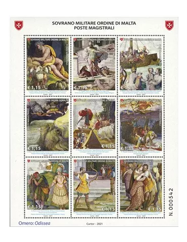 n° 1607/1615 - Timbre ORDRE de MALTE Poste