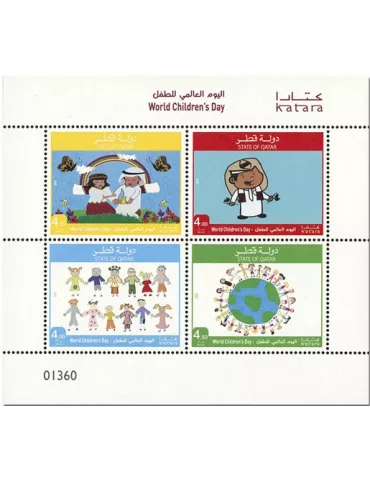 n° 1038/1041 - Timbre QATAR Poste