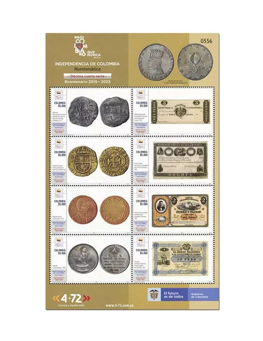 n° 2383/2390 - Timbre COLOMBIE Poste