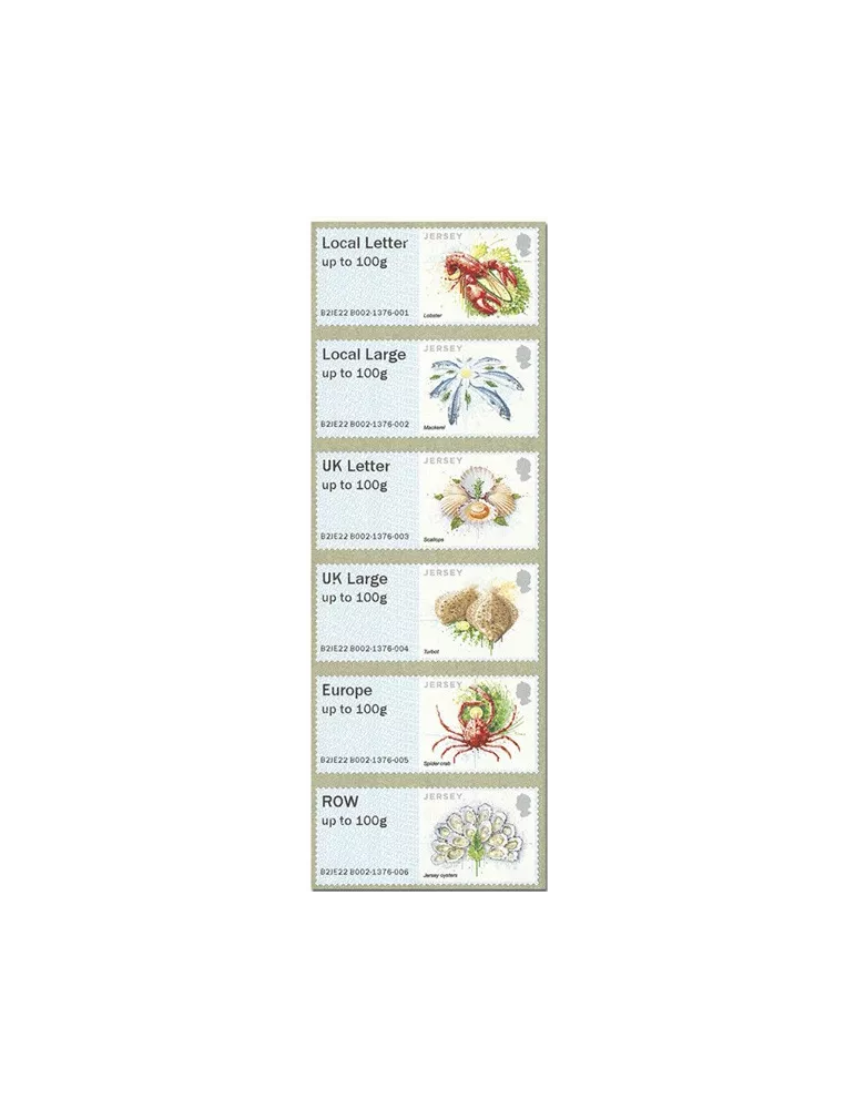 n° 65/70 - Timbre JERSEY Timbres de distributeurs