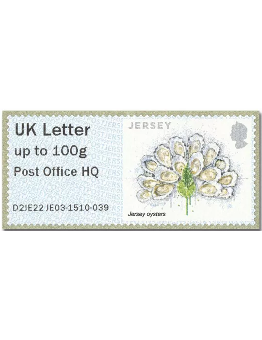 n° 65b/70b - Timbre JERSEY Timbres de distributeurs