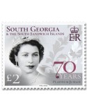 n° 784/785 - Timbre GEORGIE DU SUD Poste