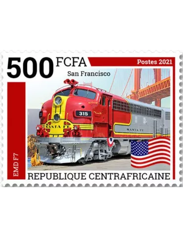n° 8490/8493  - Timbre CENTRAFRIQUE Poste 2