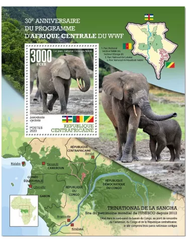 n° 1687  - Timbre CENTRAFRIQUE Blocs et feuillets