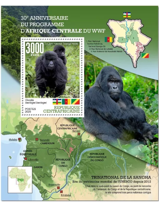 n° 1689  - Timbre CENTRAFRIQUE Blocs et feuillets