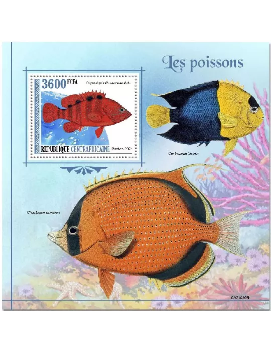 n° 1784  - Timbre CENTRAFRIQUE Blocs et feuillets