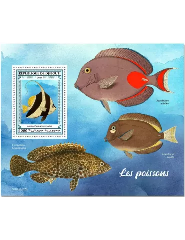 n° 656  - Timbre DJIBOUTI Blocs et feuillets