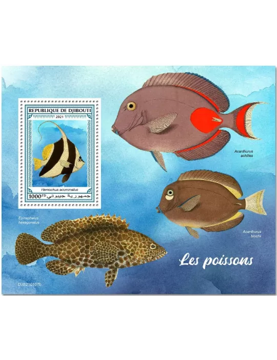 n° 656  - Timbre DJIBOUTI Blocs et feuillets