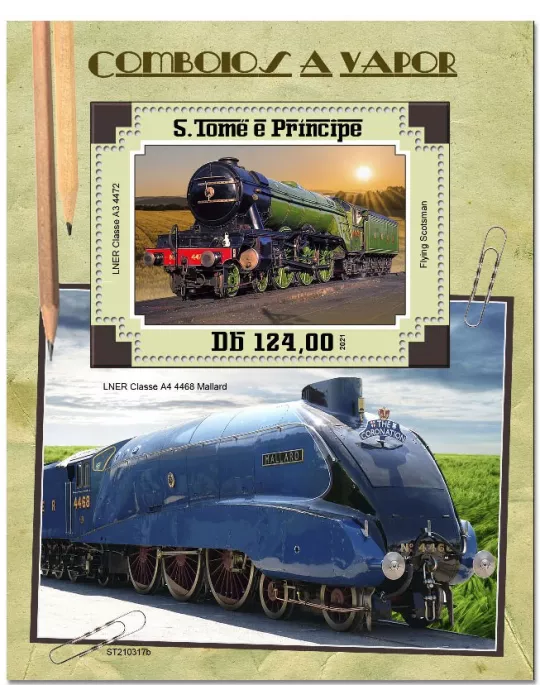 n° 1538  - Timbre SAINT-THOMAS ET PRINCE Blocs et feuillets