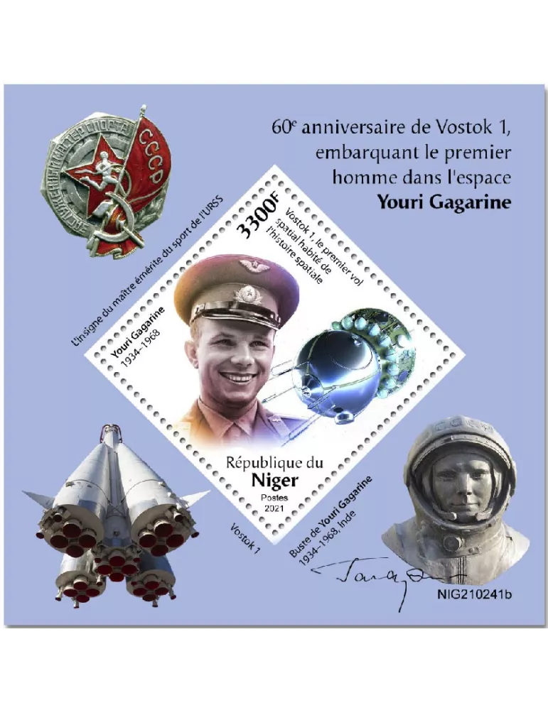 n° 1283  - Timbre NIGER Blocs et feuillets