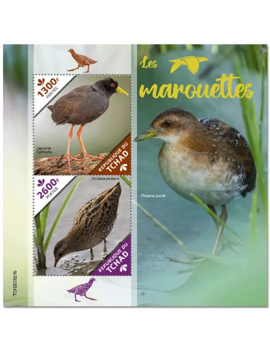 n° 412  - Timbre TCHAD Blocs et feuillets