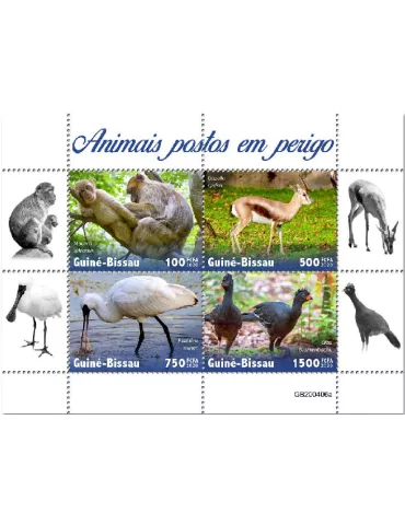 n° 8697/8700  - Timbre GUINEE-BISSAU Poste
